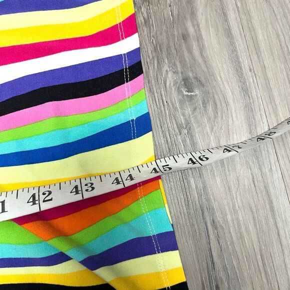 Eloquii Dress Women’s 18 Multicolored Striped Wrap Around Plus Size - Picture 7 of 8